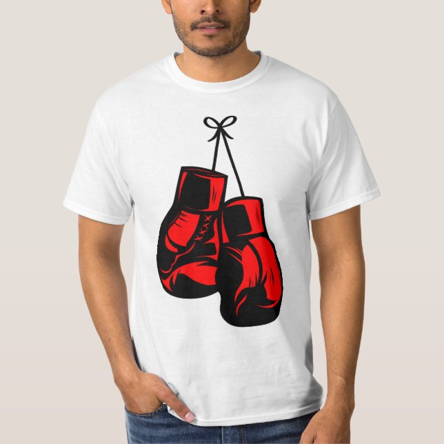 camiseta de luvas de boxe (Frente)