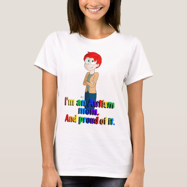 Camiseta de mãe autista (Frente)