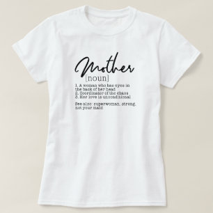 Camiseta de Mãe com Definição de Dicionário Mãe Vi