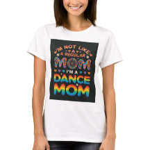 camiseta de mãe de dança fofa