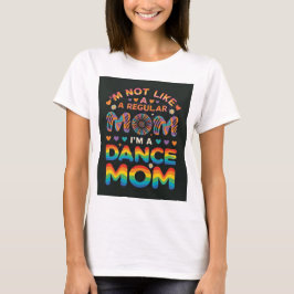 camiseta de mãe de dança fofa