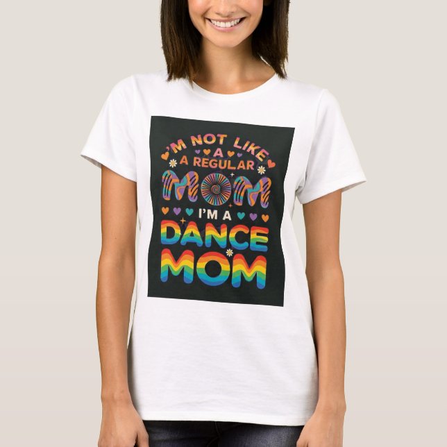 camiseta de mãe de dança fofa (Frente)