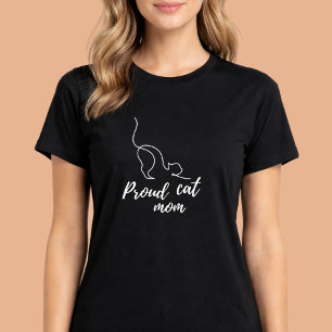 Camiseta de Mãe de Gato Preto Orgulhosa – Presente