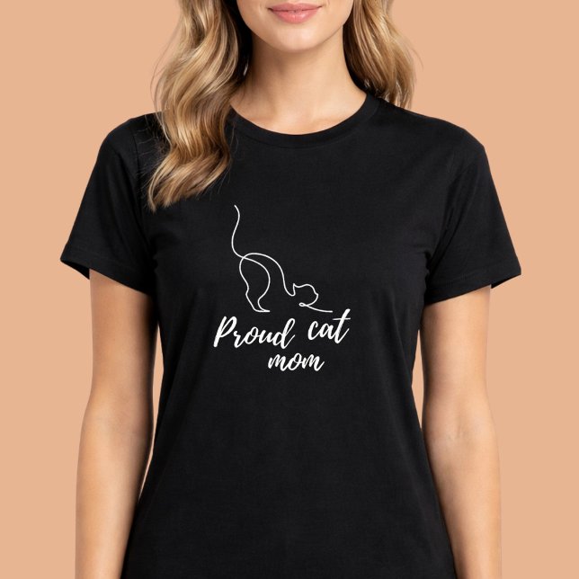 Camiseta de Mãe de Gato Preto Orgulhosa – Presente (Criador carregado)