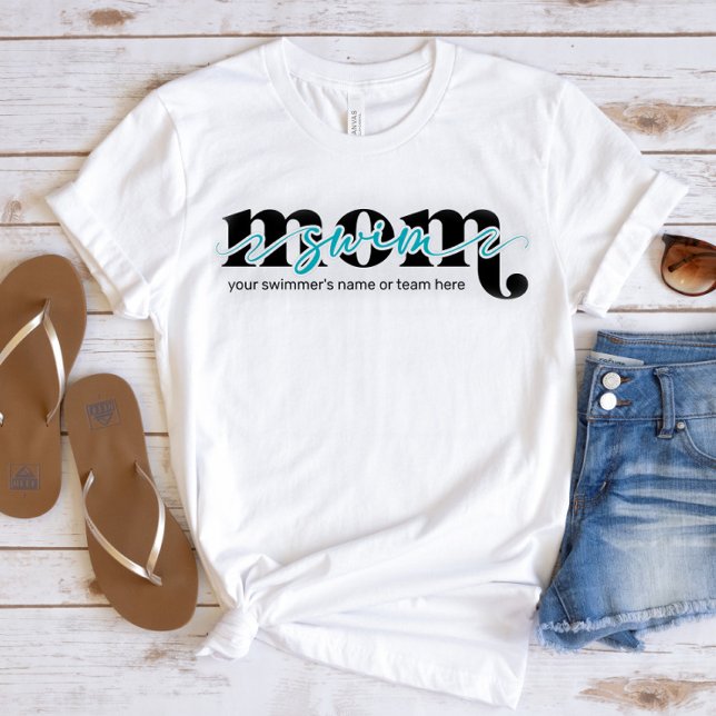 Camiseta de Mãe de Natação (Criador carregado)