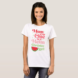 Camiseta de Mãe de Uma Menina de Aniversário 'One 