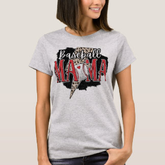 Camiseta de Mãe do Dia do Jogo de Beisebol - Camis