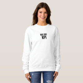 Camiseta de malha com tipografia minimalista Not M