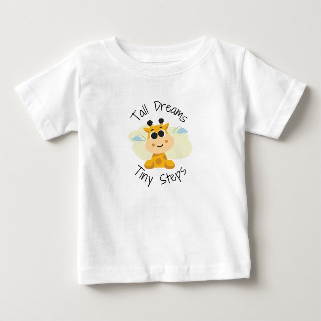 Camiseta de malha fina para bebé (Frente)