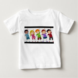 Camiseta de malha fina para bebé meninos