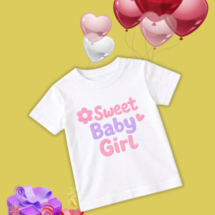 Camiseta de Malha Grossa Fofa para Meninas