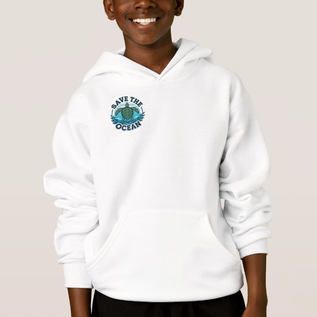 camiseta de malha save the ocean (Frente)