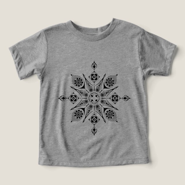 Camiseta de mandala (Design frontal)
