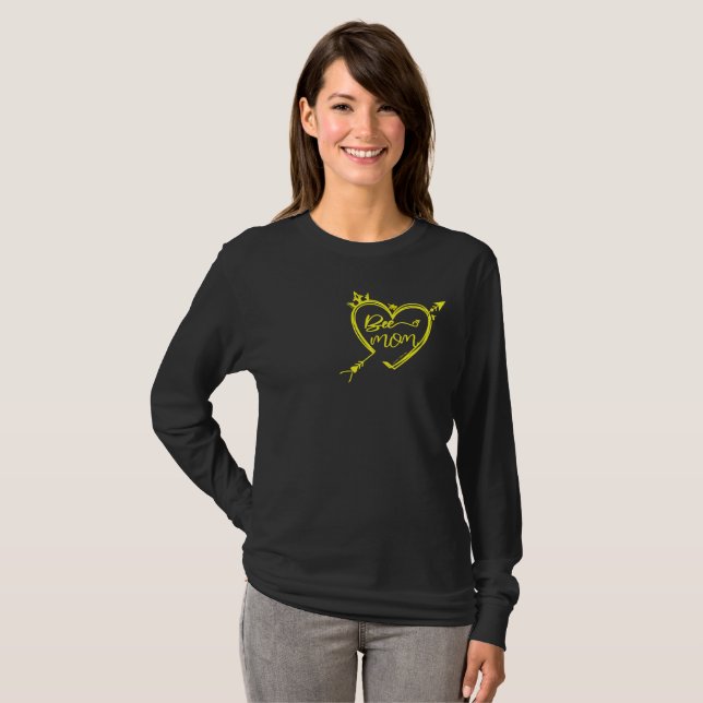 camiseta de manga comprida para mulheres (Frente Completa)