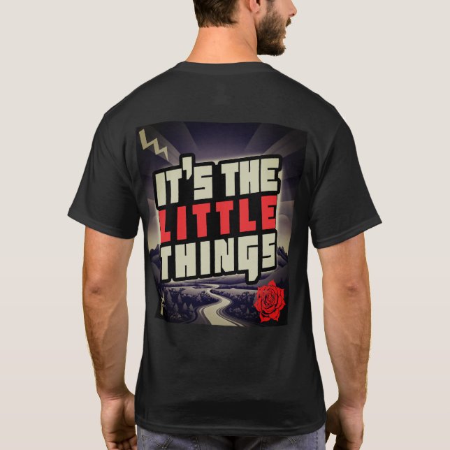 Camiseta de manga curta dupla face It's the Little (Verso)