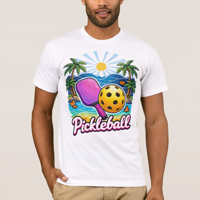 Camiseta de Manga Curta Jersey de Pickleball (Frente)