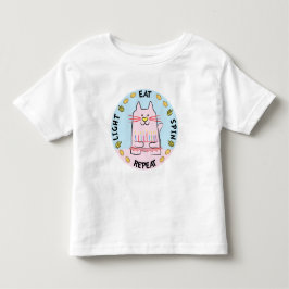 Camiseta de Manga Curta para Crianças de Hanukkah 