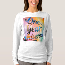 Camiseta de Manga Longa Aniversário de Um Ano