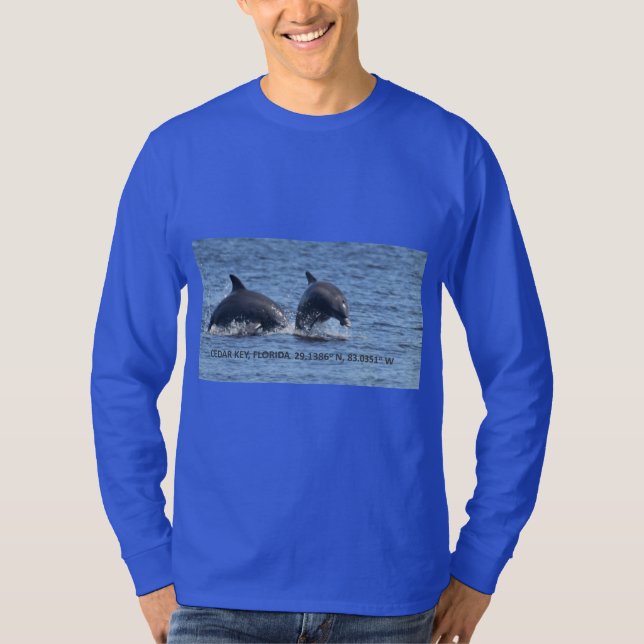 Camiseta de manga longa Cedar Key Dolphins (Frente)