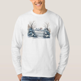 Camiseta de Manga Longa Cena de Inverno