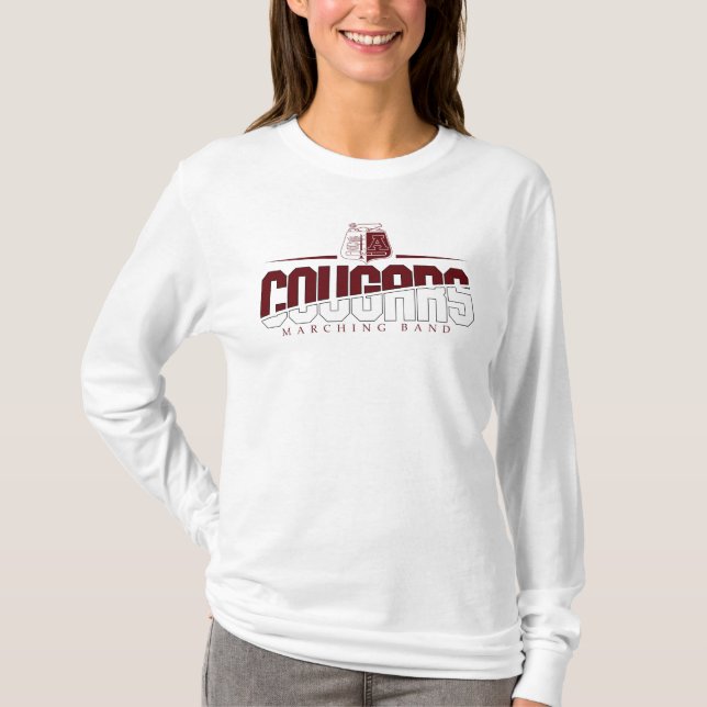 Camiseta de manga longa clássica de Banda Marcha A (Frente)
