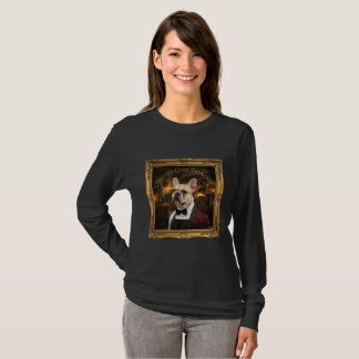Camiseta de Manga Longa com Bulldog Francês em Mol