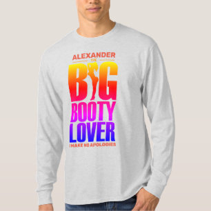 Camiseta de manga longa com texto em gradiente eng