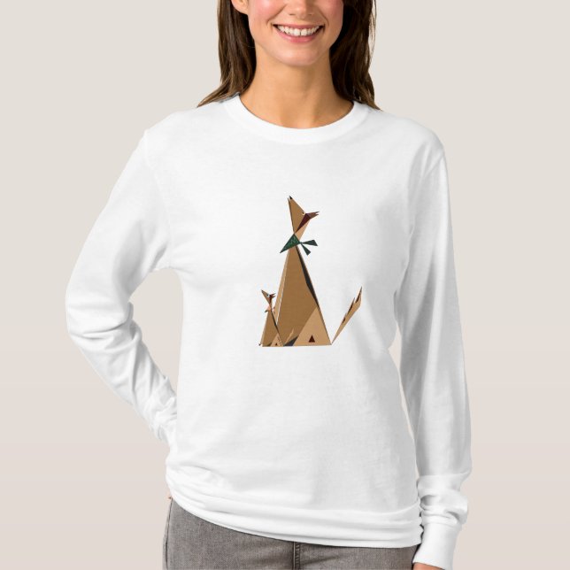 Camiseta de Manga Longa Coyote Family (Frente)