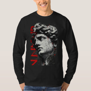Camiseta de Manga Longa Cracked Classical Bust Tra