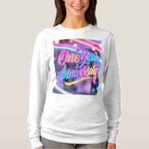 Camiseta de Manga Longa de Aniversário de Um Ano