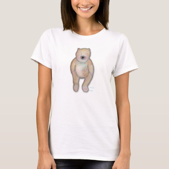 Camiseta de manga longa de jersey fina com ilustra (Frente)
