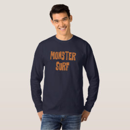 Camiseta de manga longa do Surf monstro