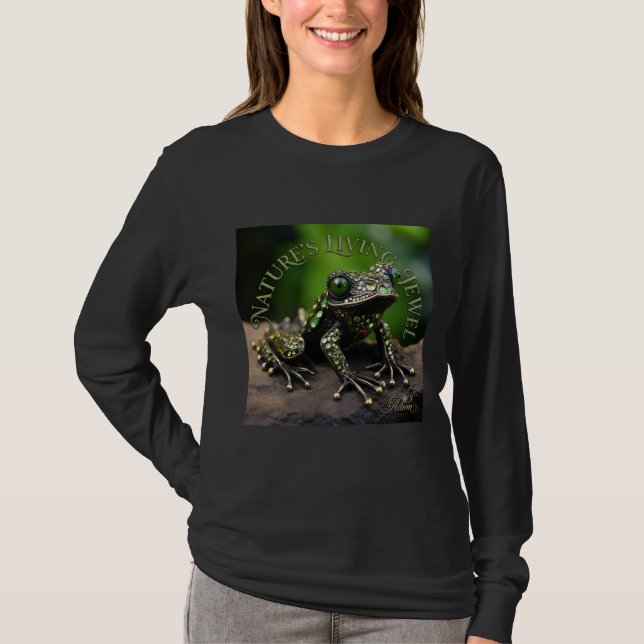 Camiseta de manga longa feminina ADOM "Nature's Li (Frente)
