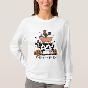 Camiseta de Manga Longa Festa de Halloween dos Ani