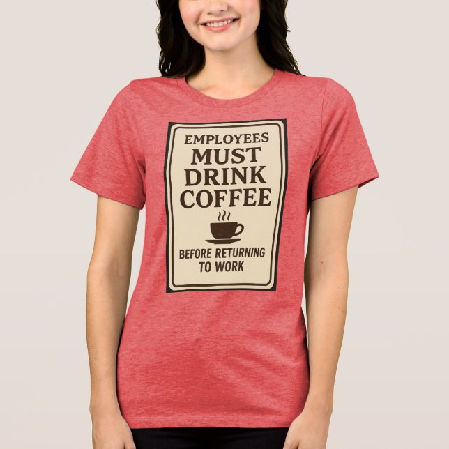 Camiseta de Manga Longa Funcionários Devem Beber C (Frente)