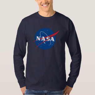 Camiseta de manga longa Icônica da NASA (Azul-céu 