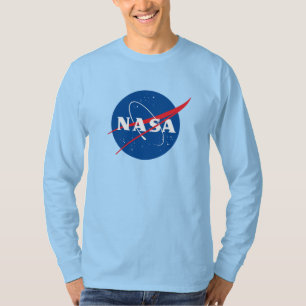 Camiseta de manga longa Icônica da NASA (Azul Uran