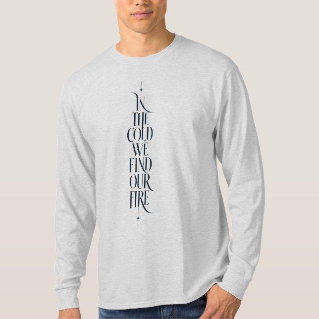 Camiseta de Manga Longa Inspirada no Inverno (Frente)