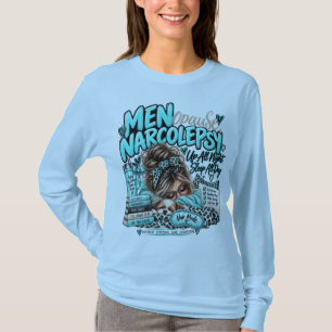 Camiseta de Manga Longa Menopausa Narcolepsia em A