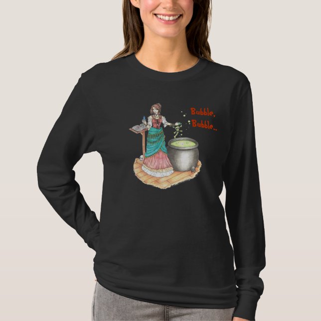 Camiseta de manga longa - Mestra de Poções (Frente)