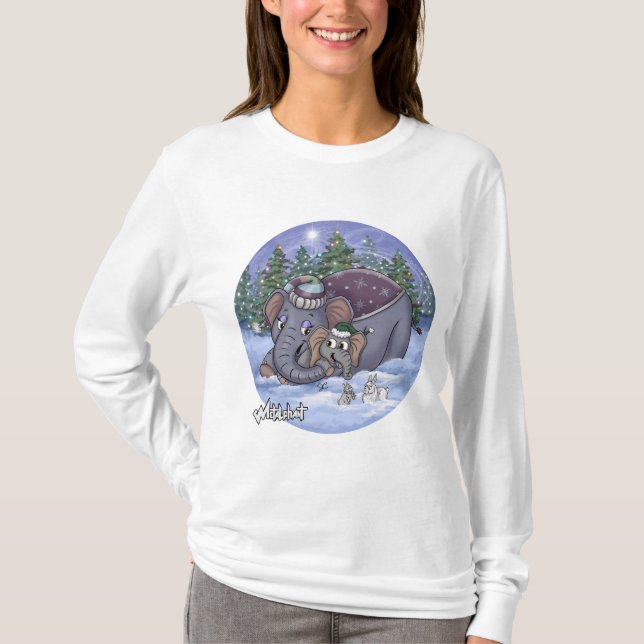 Camiseta de Manga Longa Metalphant Wilbur & Mãe Mu (Frente)