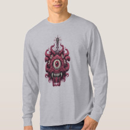 Camiseta de Manga Longa Monstro de Olhos Mutante d