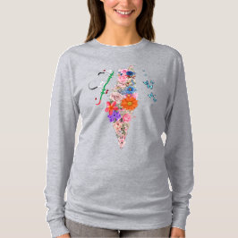 Camiseta de manga longa para mulheres Livres para