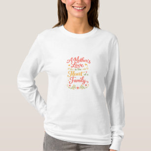 Camiseta de Manga Longa Presente de Amor de Mãe Fa