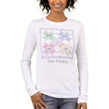 Camiseta de manga longa Sew Happy