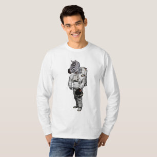 Camiseta de Manga Longa Space Zebra