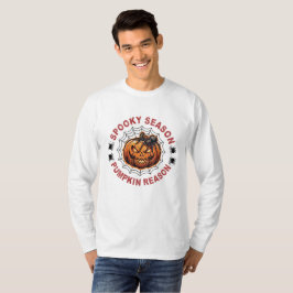 Camiseta de Manga Longa Spooky Season Pumpkin Reas
