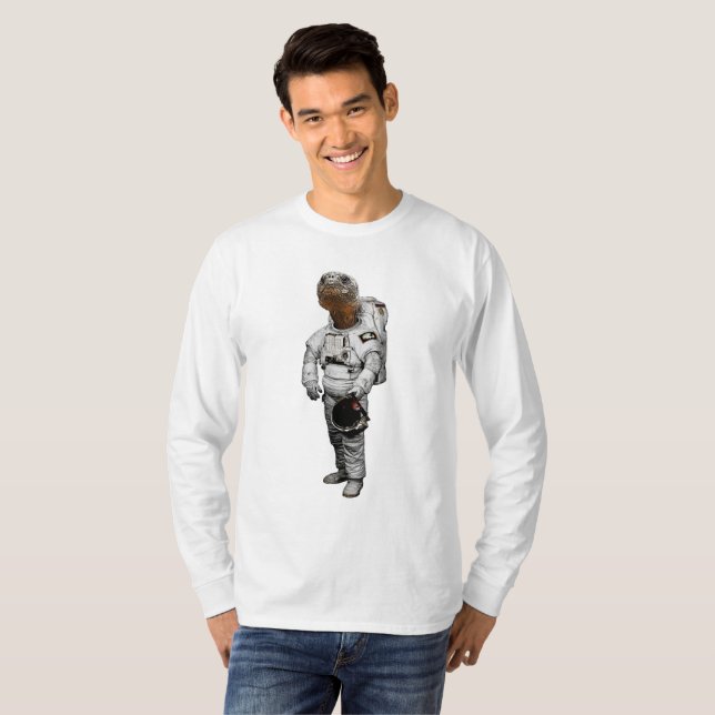 Camiseta de Manga Longa Tartaruga Espacial (Frente Completa)