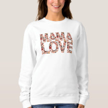 Camiseta de Manga Longa Tipografia Amor de Mãe Cer