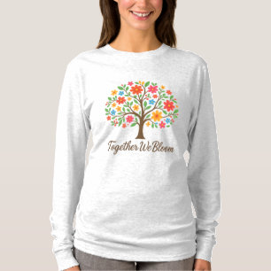 Camiseta de Manga Longa Together We Bloom Floral